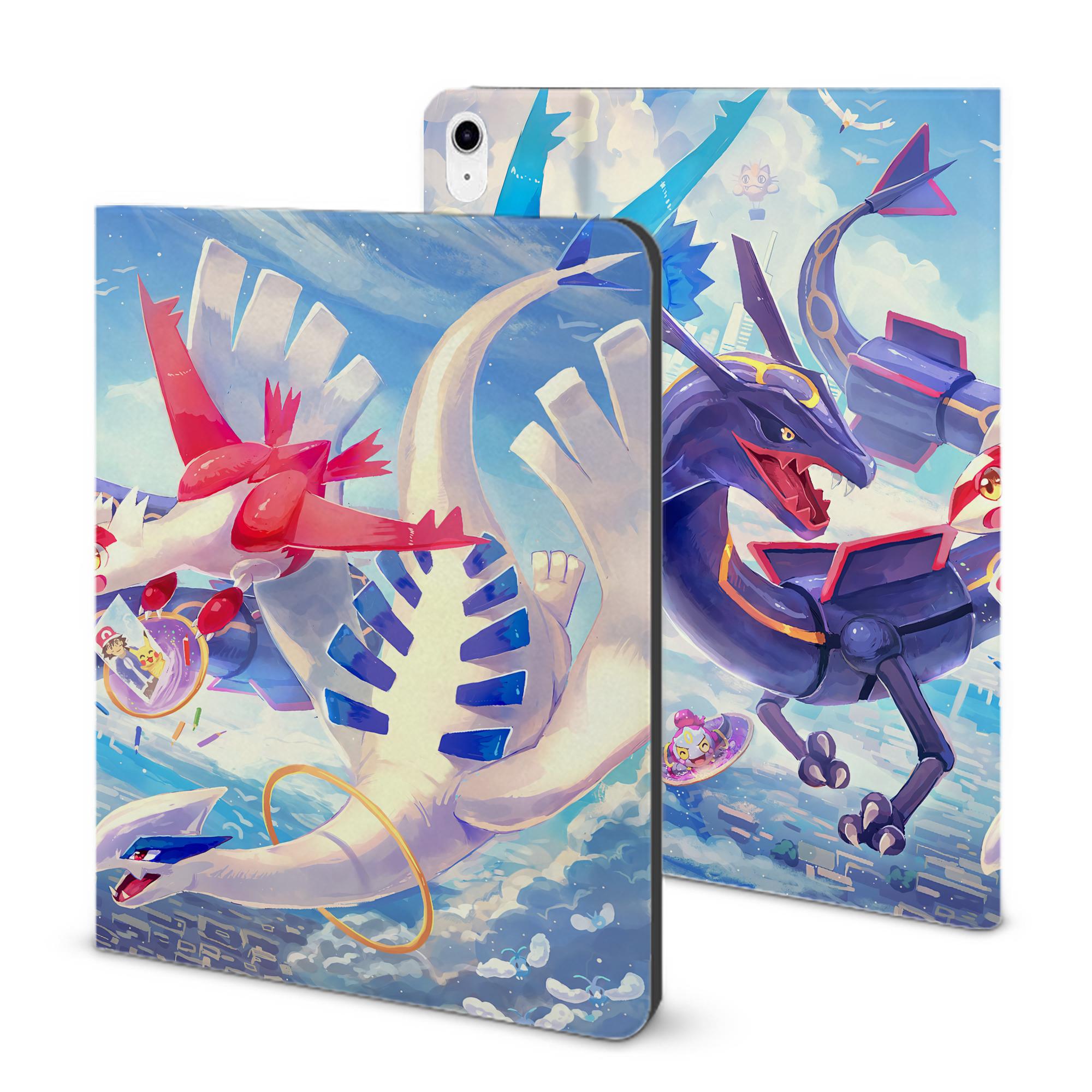 （画像用） ポケットモンスター Pokémon IPad ケース ブック型 PUレザー TPU 耐衝撃 軽量 薄型 ペン収納なし 全面保護 IPad 各モデル対応